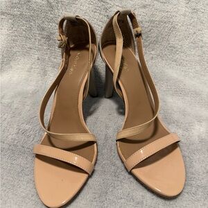 Calvin Klein Nude Strappy Heels